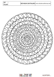 Mandala boyama sayfaları